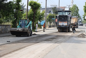 ASFALT ÇALIŞMALARI HAVALARIN ISINMASIYLA BİRLİKTE BAŞLADI